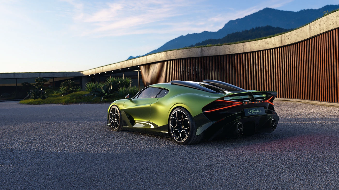 bugatti Chiron brouillard Render c4d corona architecture visualization cgı