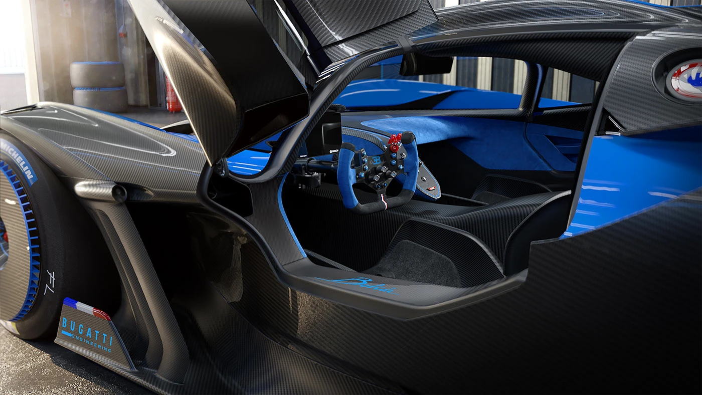 bolide bugatti c4d coronarenderer fullcgi pitlane racetrack killershots