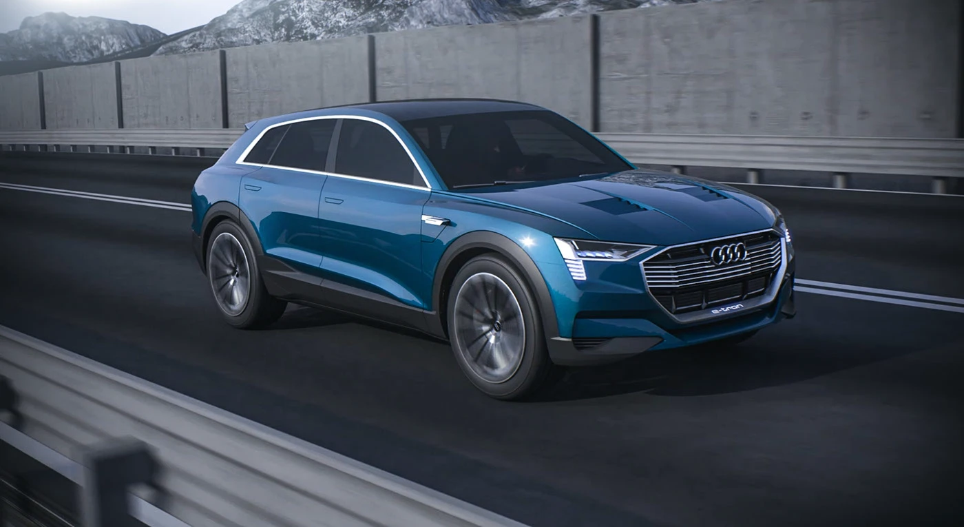 Audi e-tron quattro concept animation  vray Vrayforc4d c4d CGI Vedat Afuzi