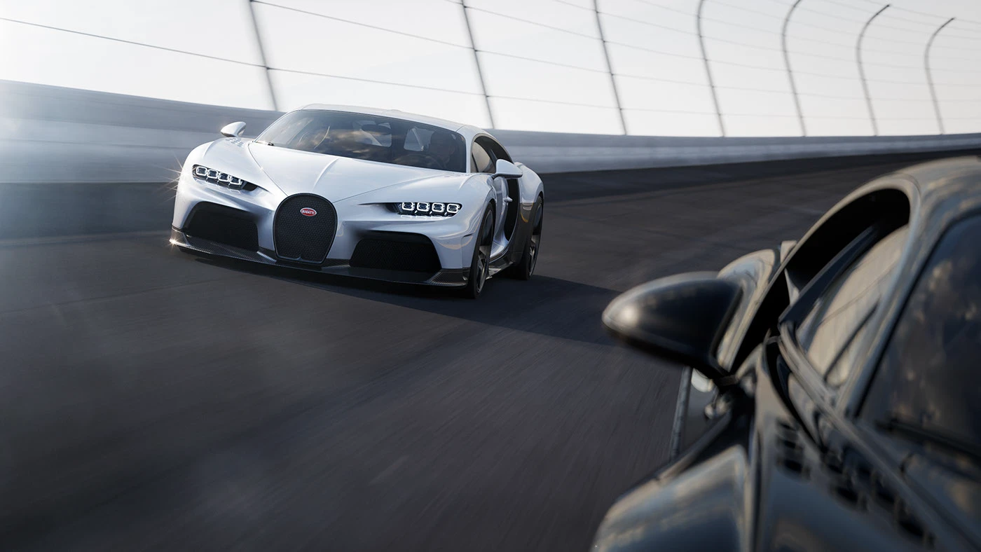bugatti c4d Chiron CoronaRender fullcgi Photography photoshop rendering speed Supersport