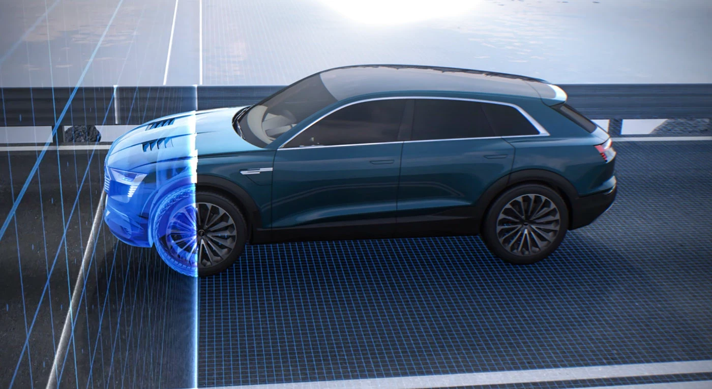 Audi e-tron quattro concept animation  vray Vrayforc4d c4d CGI Vedat Afuzi