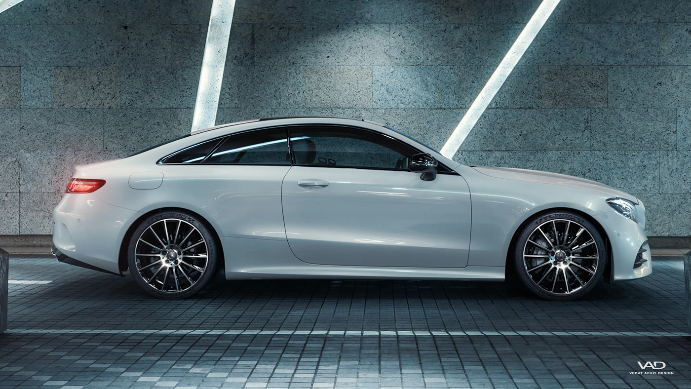 mercedes mercedes-benz CGI rendering retouching  corona AMG Mercedes-AMG backplate cinema 4d