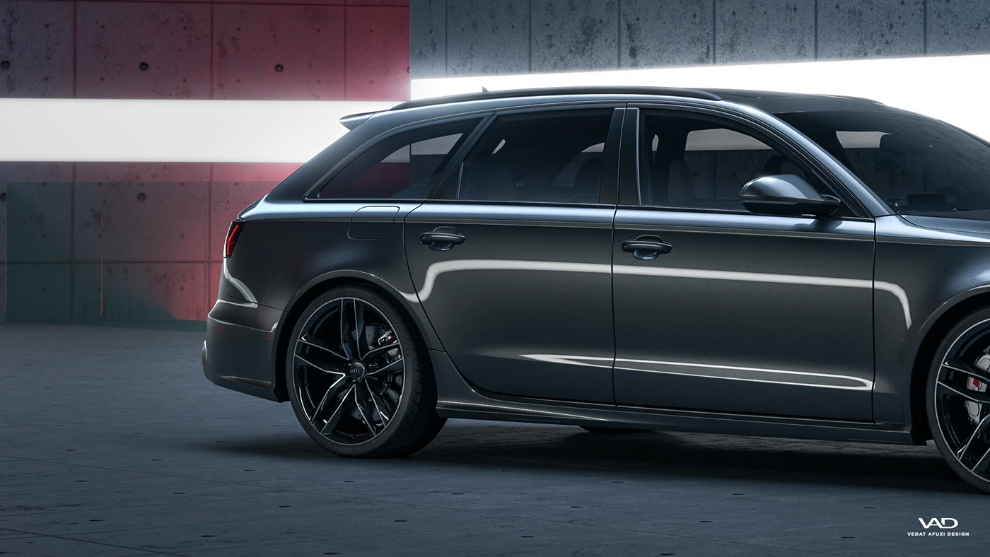 Audi rs rs6 quattro Render vray V-ray Vrayforc4d rendering carpaint closeup