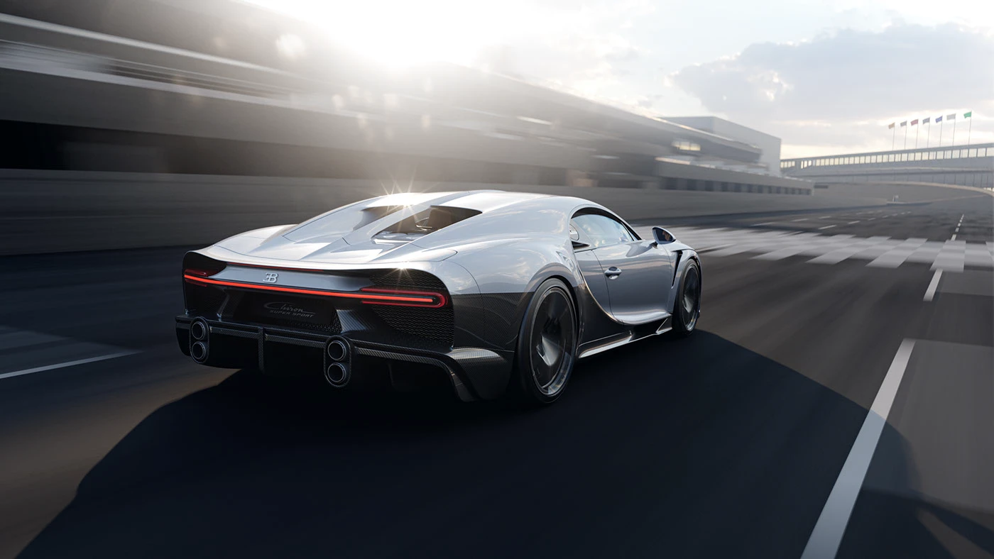 bugatti c4d Chiron CoronaRender fullcgi Photography photoshop rendering speed Supersport