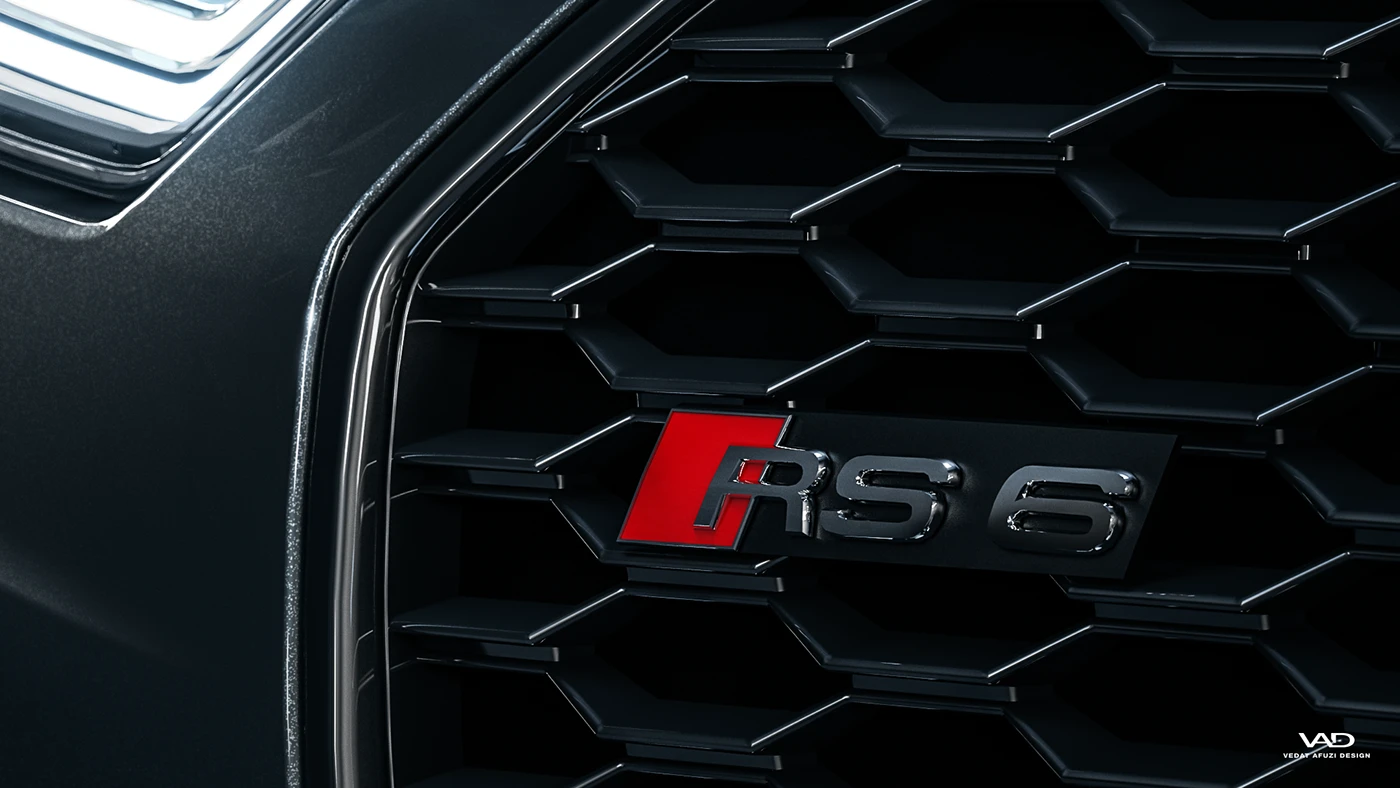 Audi rs rs6 quattro Render vray V-ray Vrayforc4d rendering carpaint closeup