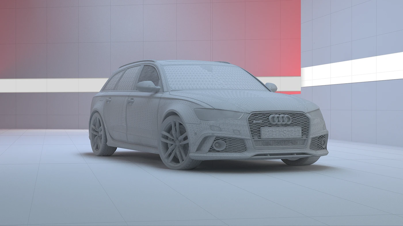 Audi rs rs6 quattro Render vray V-ray Vrayforc4d rendering carpaint closeup