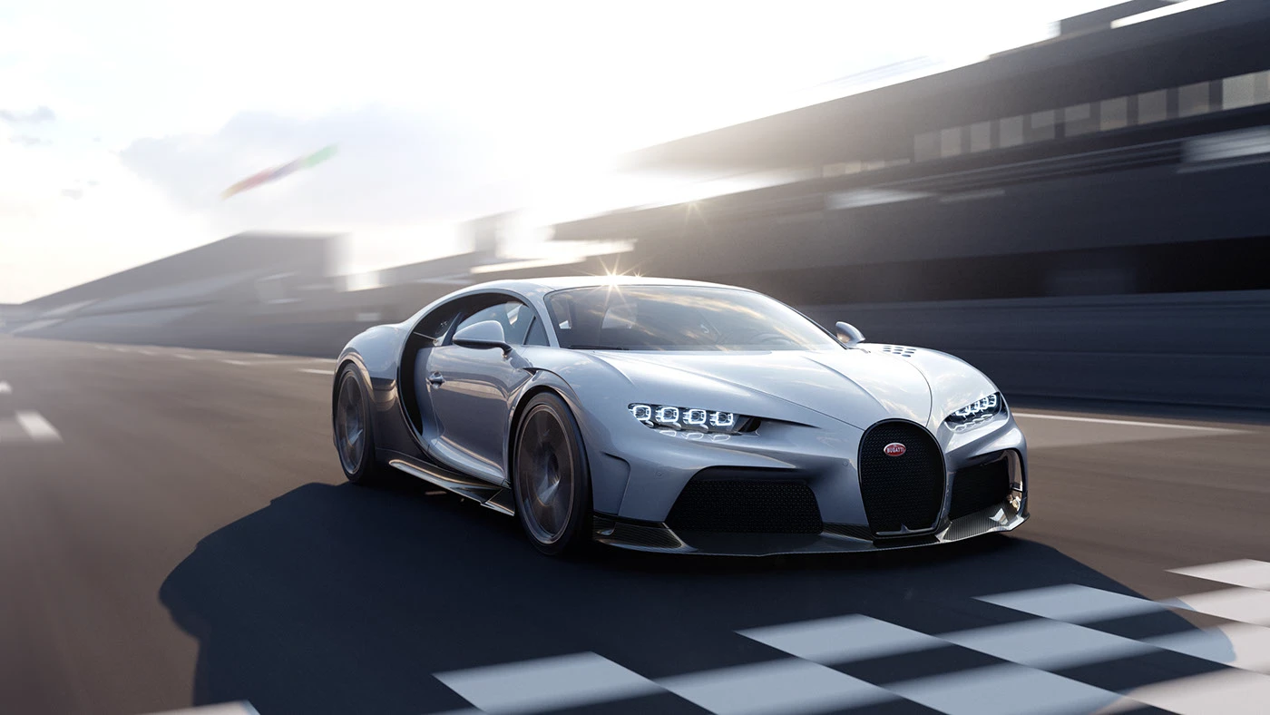 bugatti c4d Chiron CoronaRender fullcgi Photography photoshop rendering speed Supersport
