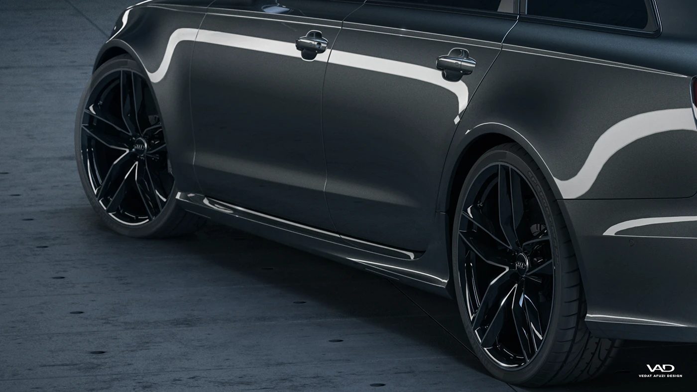 Audi rs rs6 quattro Render vray V-ray Vrayforc4d rendering carpaint closeup