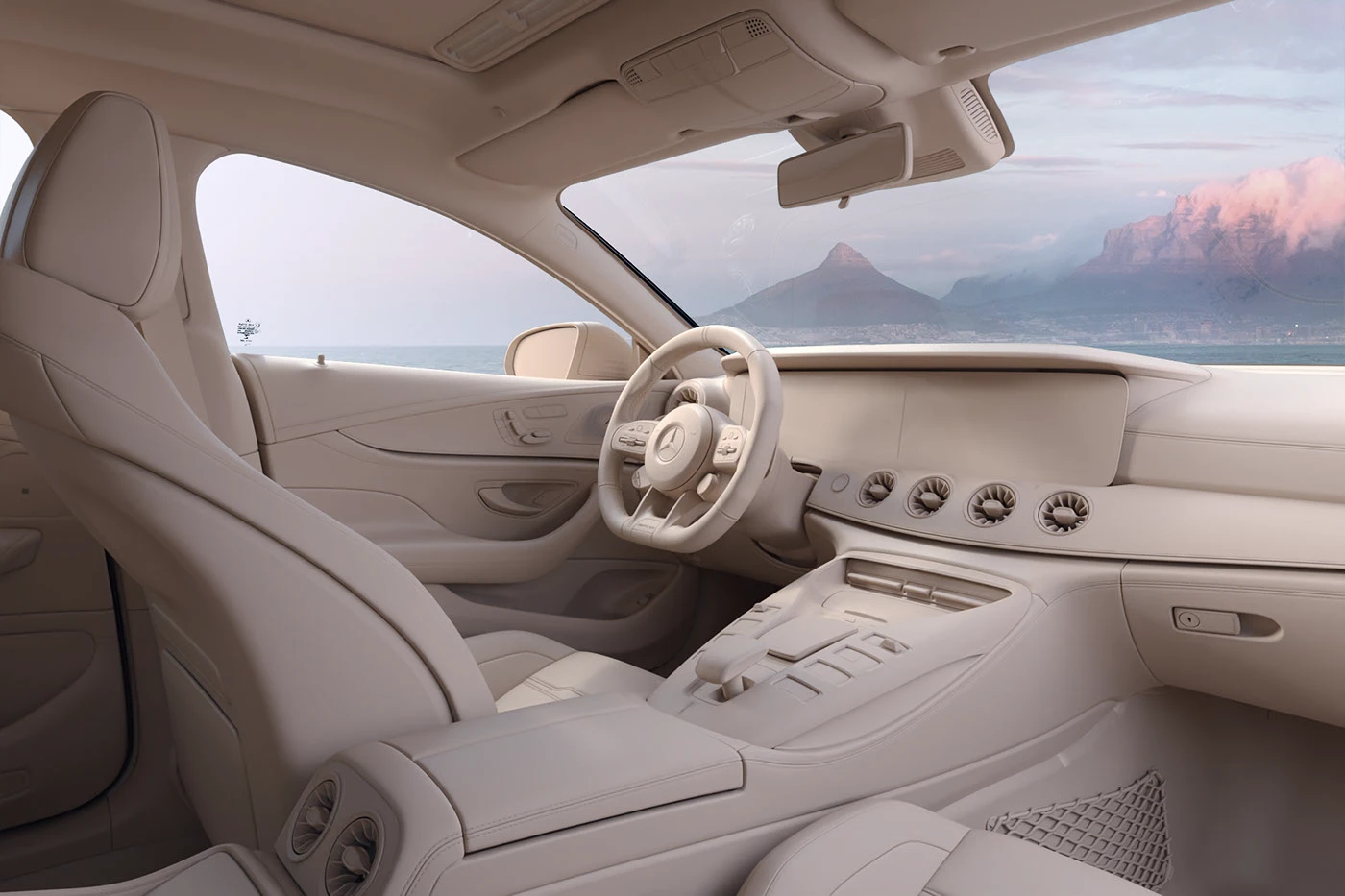mercedesbenz coronarenderer CGI rendering Interior Realism Real