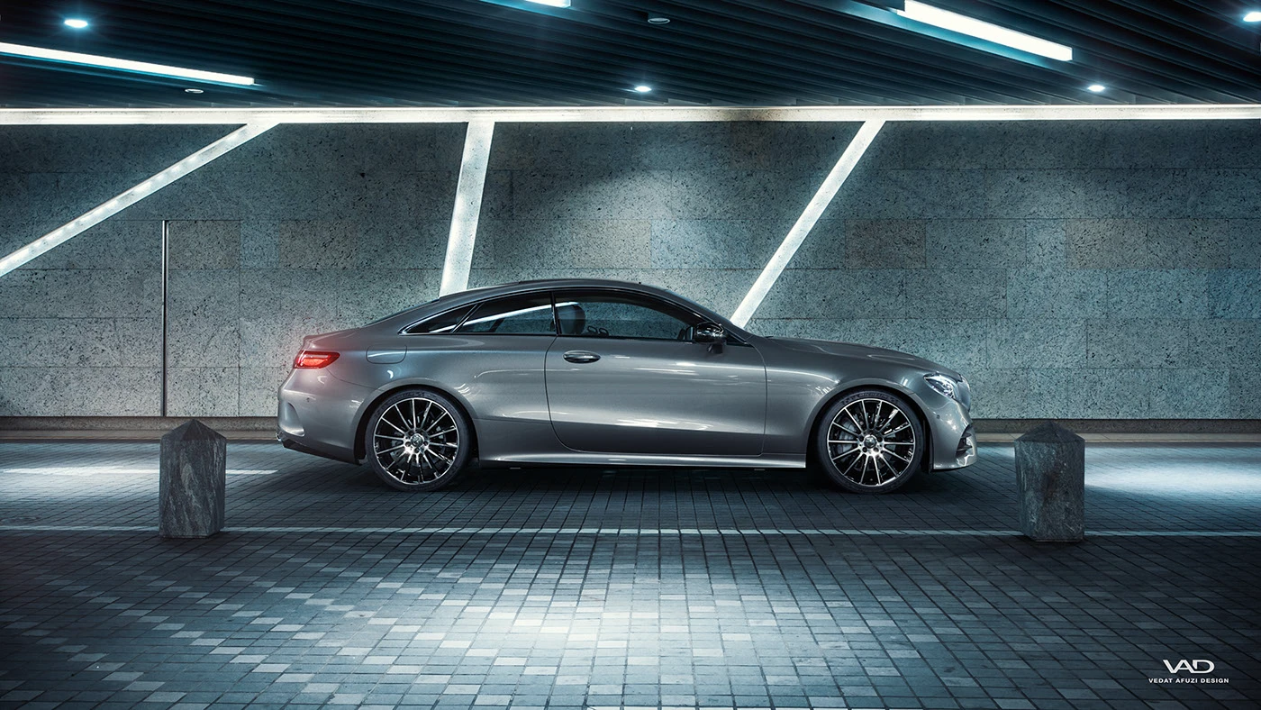 mercedes mercedes-benz CGI rendering retouching  corona AMG Mercedes-AMG backplate cinema 4d