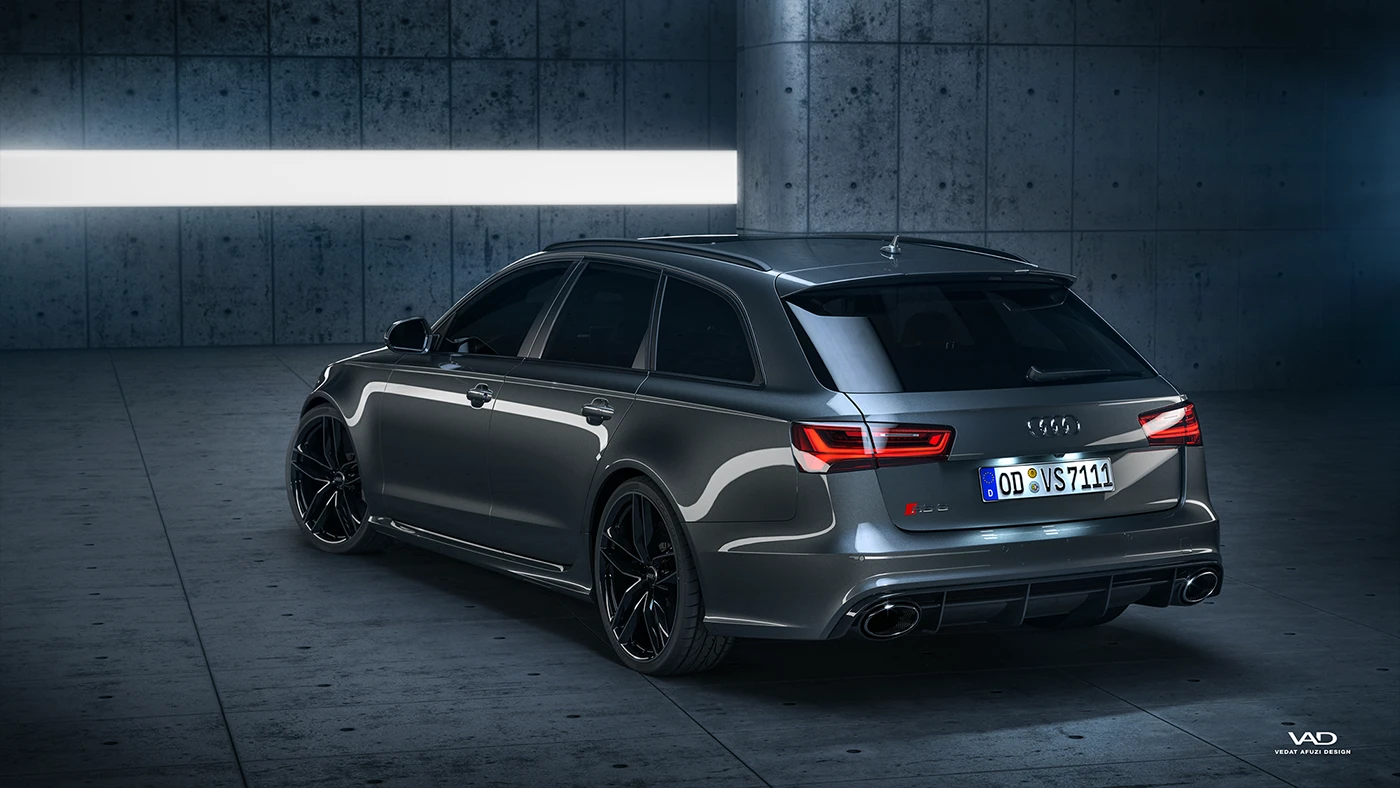 Audi rs rs6 quattro Render vray V-ray Vrayforc4d rendering carpaint closeup