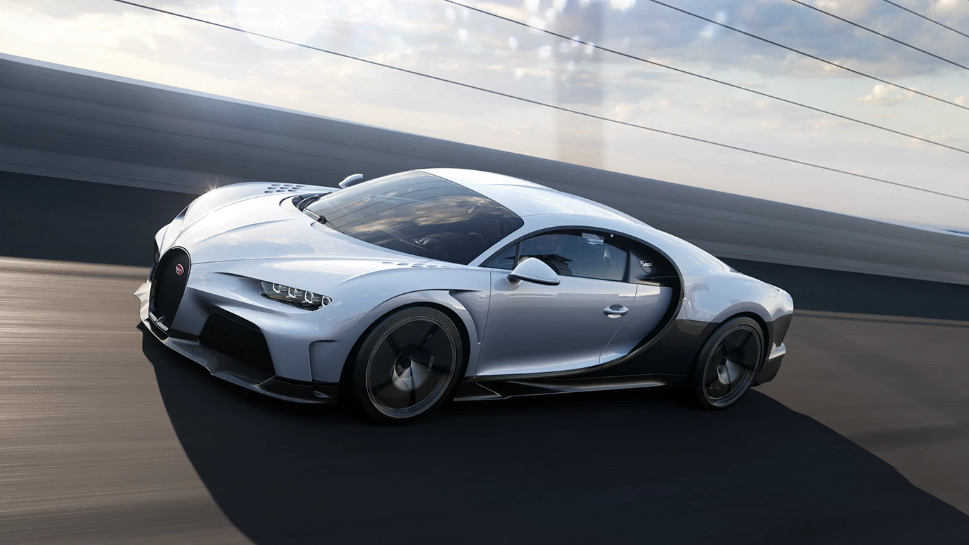 bugatti c4d Chiron CoronaRender fullcgi Photography photoshop rendering speed Supersport